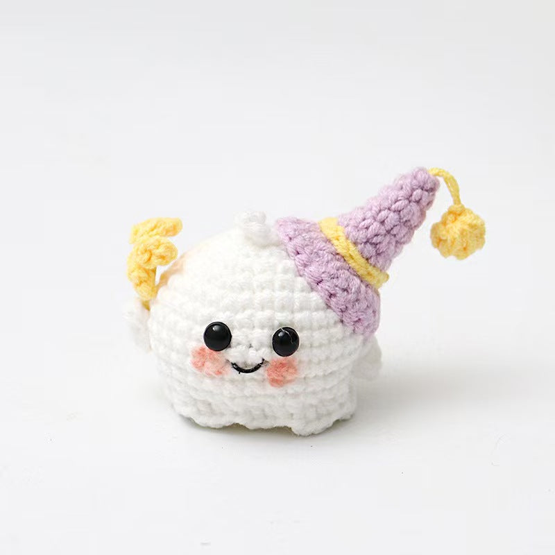 Handmade Crochet Plush Wizard Keychain – Cute Amigurumi Bag Charm in Multiple Colors