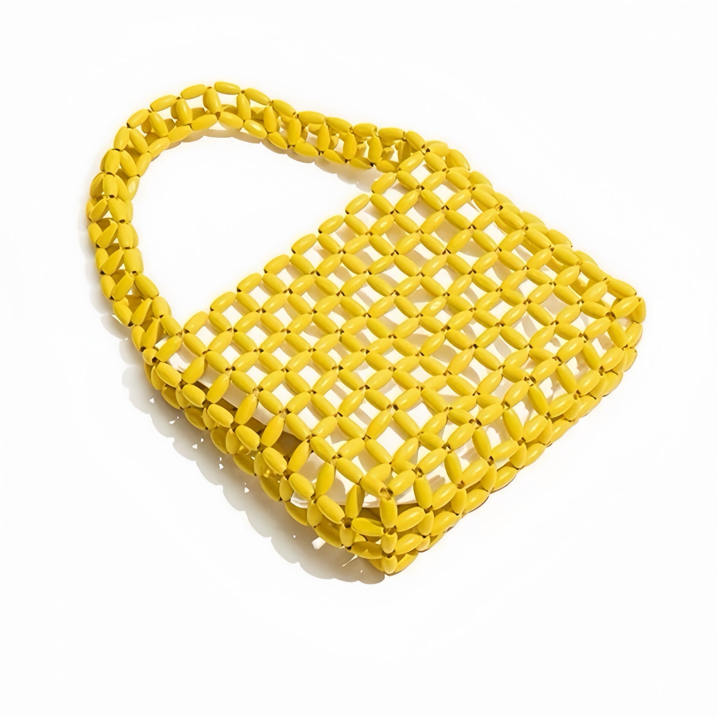 Beaded Handbag – Handmade Retro Acrylic Purse in 6 Colors | Summer Shoulder Bag