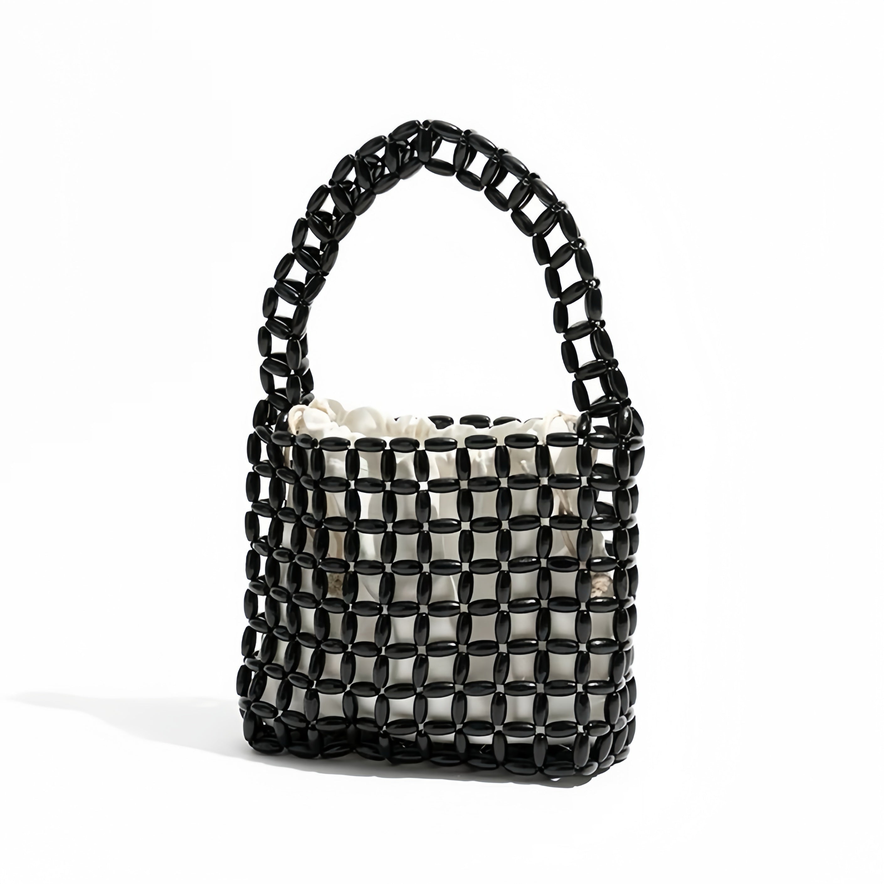 Beaded Handbag – Handmade Retro Acrylic Purse in 6 Colors | Summer Shoulder Bag