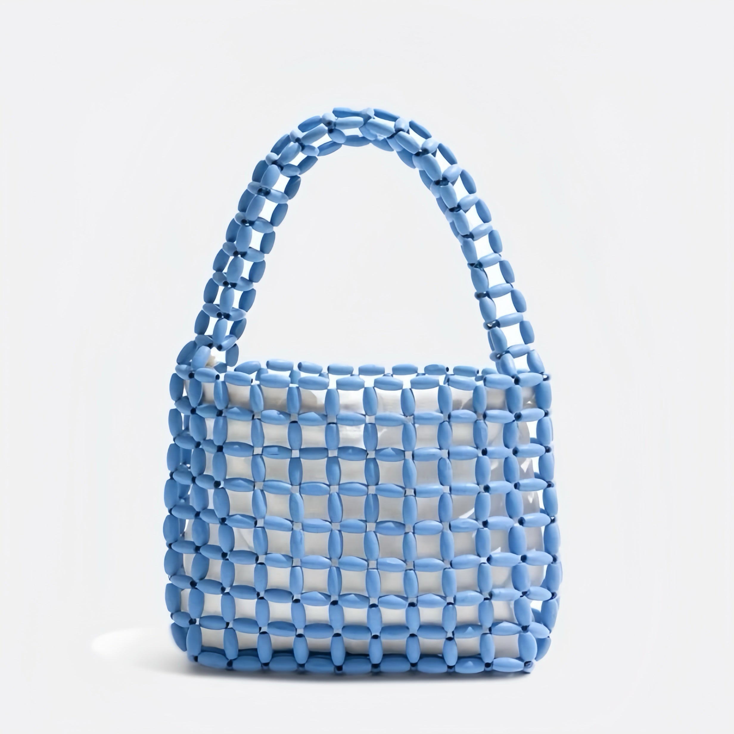 Beaded Handbag – Handmade Retro Acrylic Purse in 6 Colors | Summer Shoulder Bag